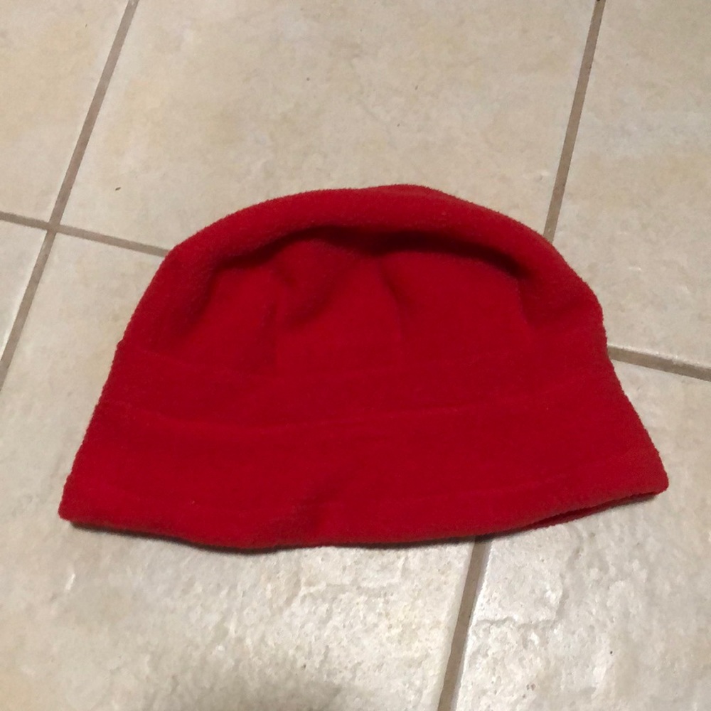 Red Fuzzy Winter Bucket Hat 90's aesthetic